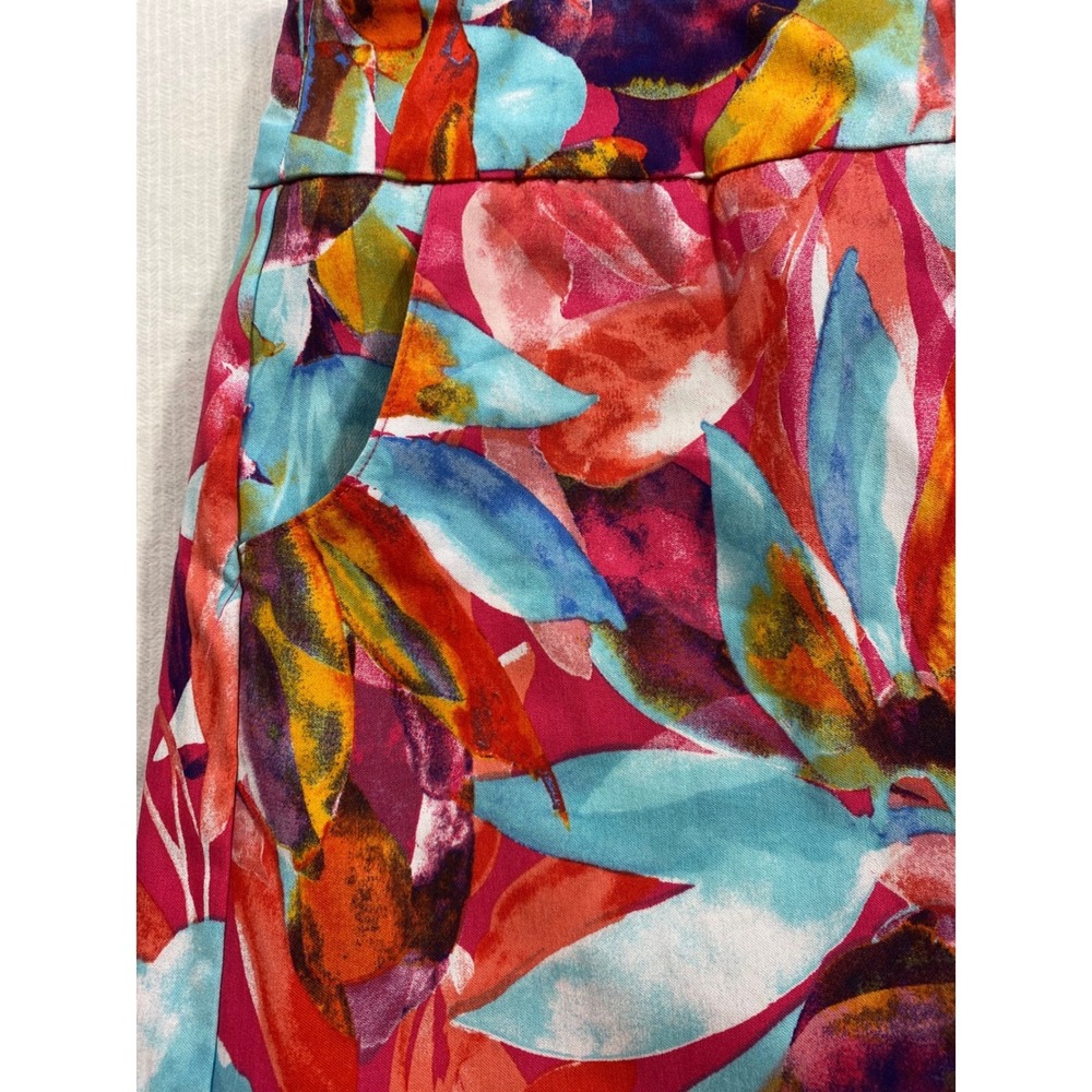 Zac & Rachel Tropical Floral Skort Sz 12 Resort Vacation Coastal Chic - Picture 8 of 8